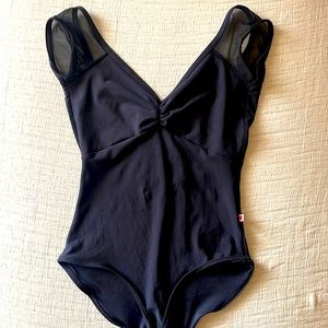 Yumiko leotard size medium. Custom mesh with gorgeous cap sleeve and mesh back.